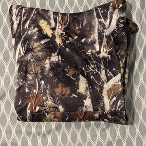 SHEIN Camouflage Hoodie - Brown and Black